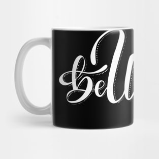Hand Lettered Be Unique with Star Mug